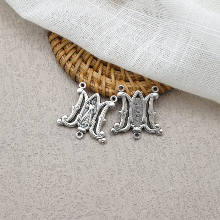 DIY三通-上主慈悲-蝴蝶外形-锌合金-2.6cm Catholic religious art