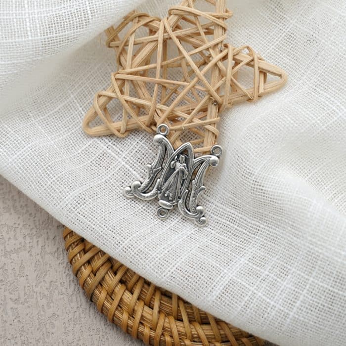 DIY三通-上主慈悲-蝴蝶外形-锌合金-2.6cm Catholic religious art