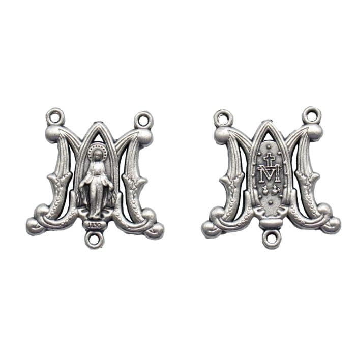 DIY三通-圣母显灵-蝴蝶外形-锌合金-2.0cm Catholic religious art