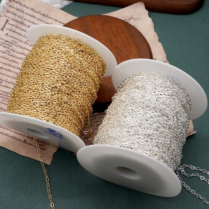 金色O字链 铜金色 3x4.2mm Catholic religious art