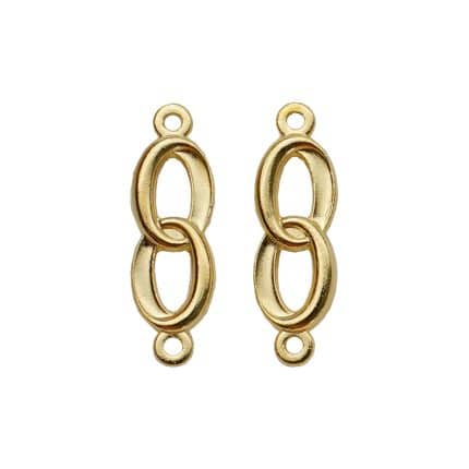 DIY双通-婚约-锌合金-金色-1.8cm