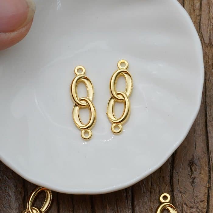 DIY双通-婚约-锌合金-金色-1.8cm Catholic religious art