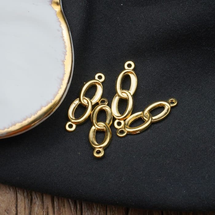 DIY双通-婚约-锌合金-金色-1.8cm Catholic religious art