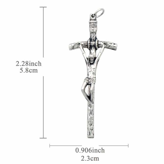 DIY十字架-教宗权杖-锌合金-5.8x2.2cm Catholic religious art