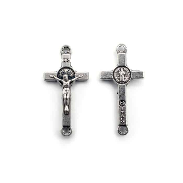 DIY双通-本笃-锌合金-2cm Catholic religious art