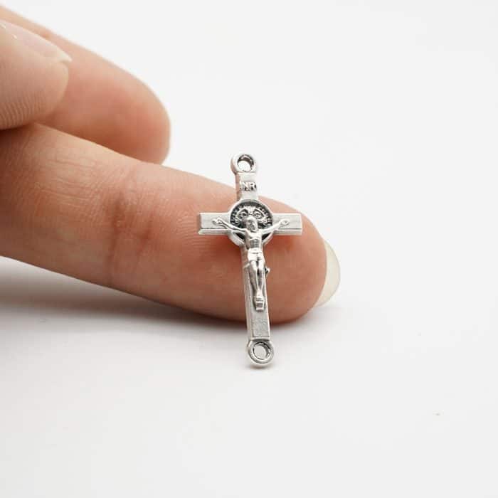 DIY双通-本笃-锌合金-2cm Catholic religious art