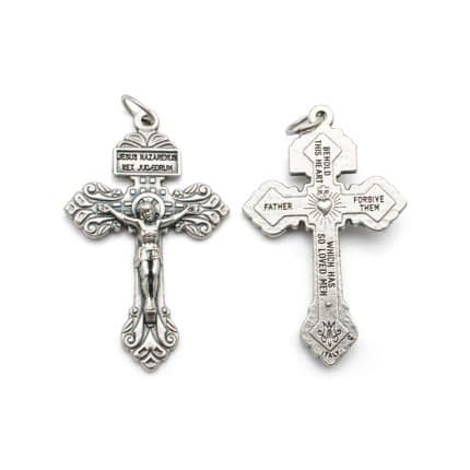 DIY十字架-宽恕-银色-5.1x3.5cm