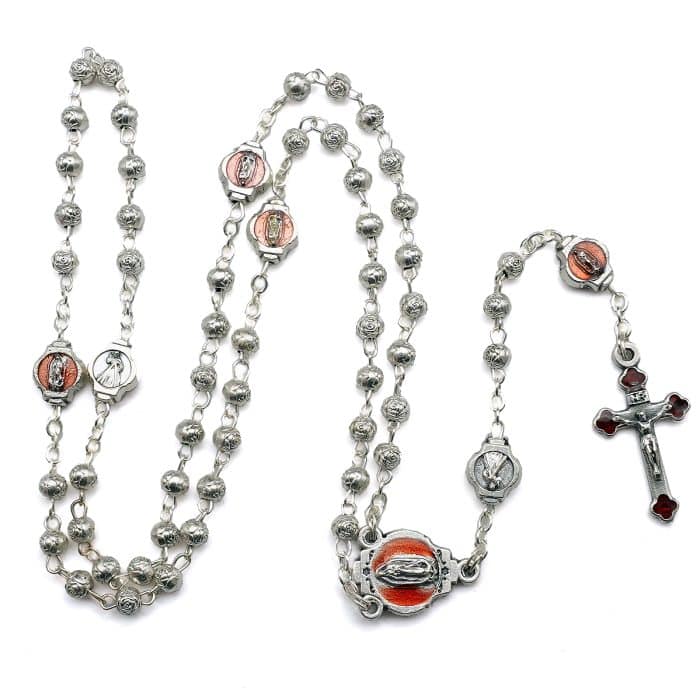 玫瑰念珠-合金盒子雕像-瓜达卢佩圣母-8x4.5cm Catholic religious art