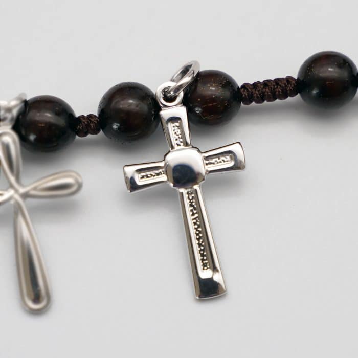 十字架-铑银-2.5cm Catholic religious art