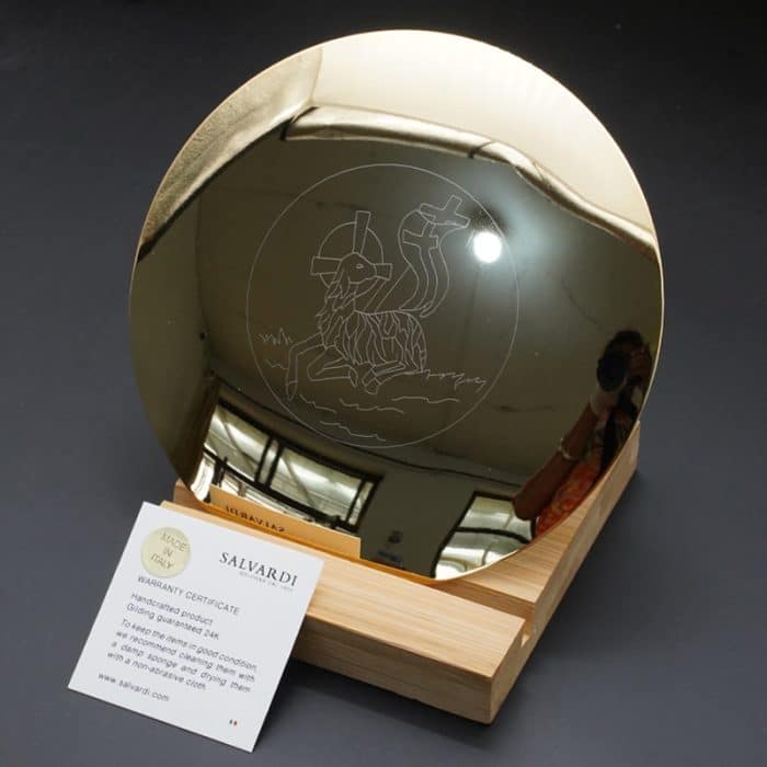 【现货】圣体盘-羔羊14cm Catholic religious art