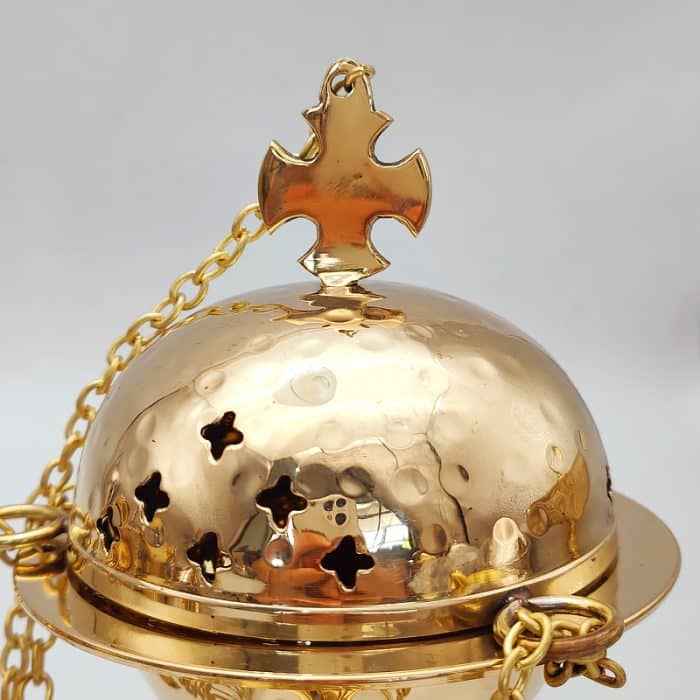 【现货】带十字架的提炉 高15厘米 Catholic religious art