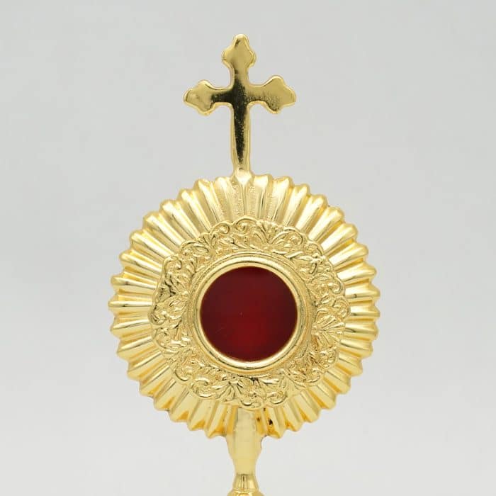 【现货】圣髑光-黄铜-金色圆形-高17cm Catholic religious art