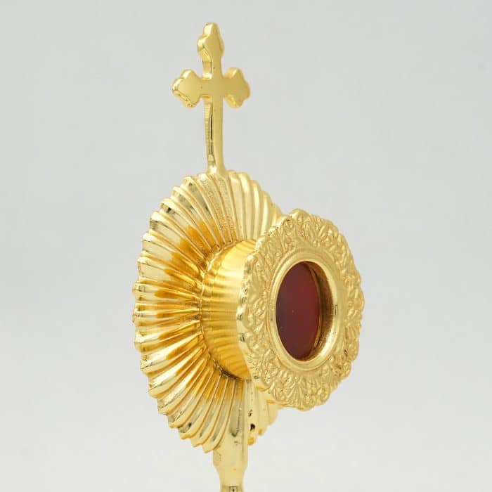 【现货】圣髑光-黄铜-金色圆形-高17cm Catholic religious art