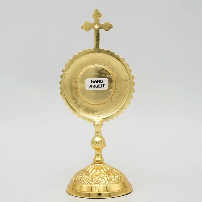 【现货】圣髑光-黄铜-金色圆形-高17cm Catholic religious art