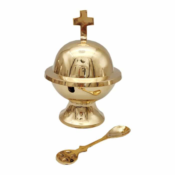 【现货】带勺香船 13厘米 金色 Catholic religious art