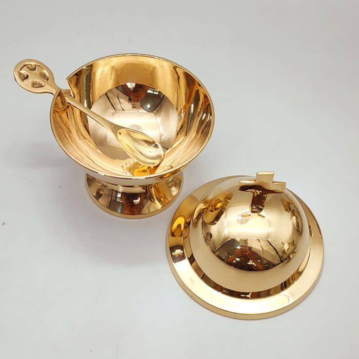 【现货】带勺香船 13厘米 金色 Catholic religious art