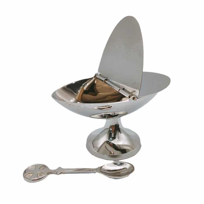 【现货】香船-黄铜-镀银带勺-高7cm Catholic religious art