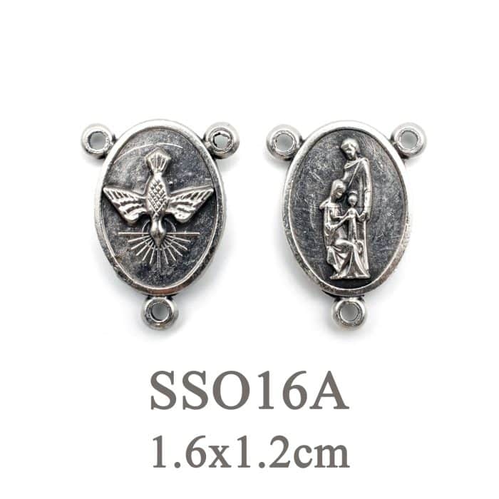 DIY三通-圣神+圣家三口-锌合金-1.5cm Catholic religious art