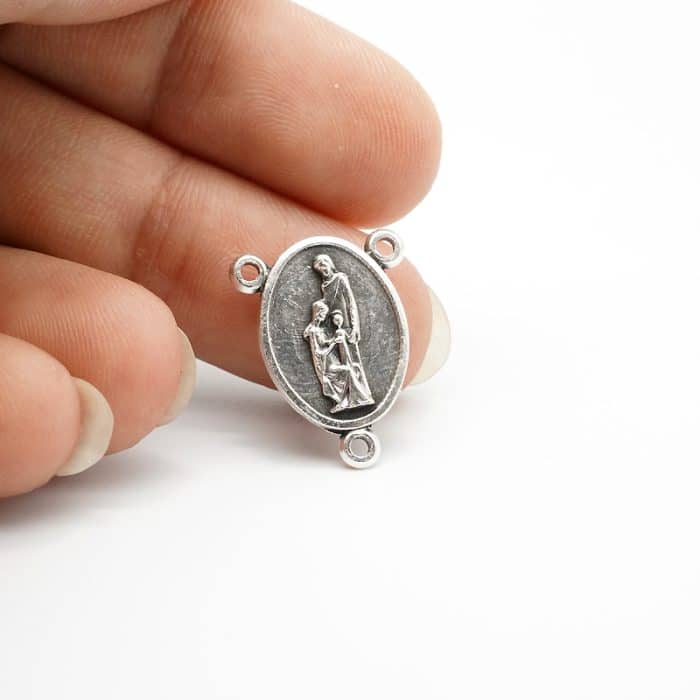 DIY三通-圣神+圣家三口-锌合金-1.5cm Catholic religious art