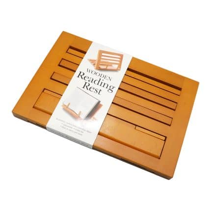 桌面便携阅读架-折叠书架-榉木-35x25cm
