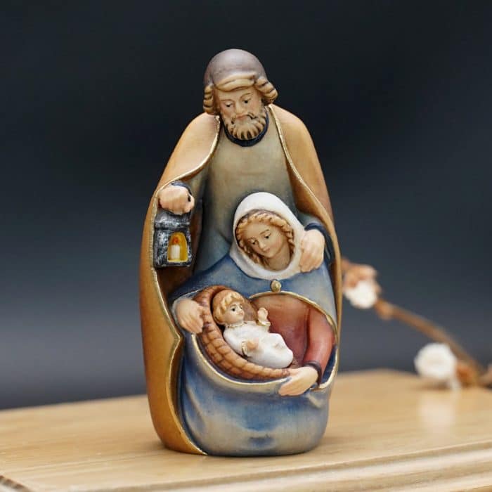 【现货】木雕 圣家木雕人物居家摆件欧式雕像_圣家 9/12 厘米 Catholic religious art