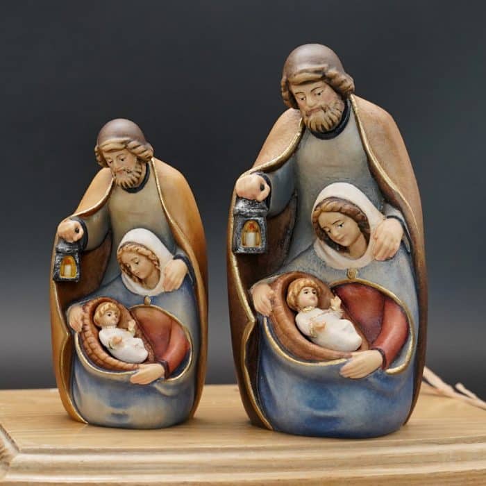 【现货】木雕 圣家木雕人物居家摆件欧式雕像_圣家 9/12 厘米 Catholic religious art