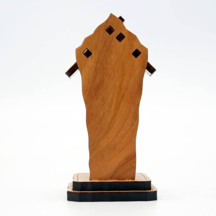 钟楼-橄榄木+合金雕像-圣家-10x5cm Catholic religious art