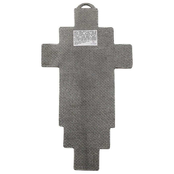 十字架-苦路-锌合金-银色-27.5x15cm Catholic religious art