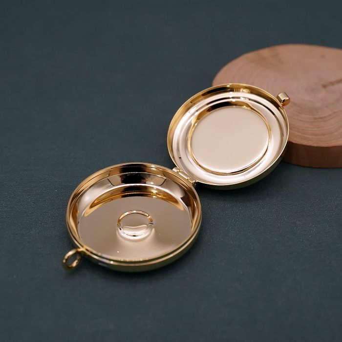 【现货】便携圣体盒- 双手图案-直径5cm Catholic religious art