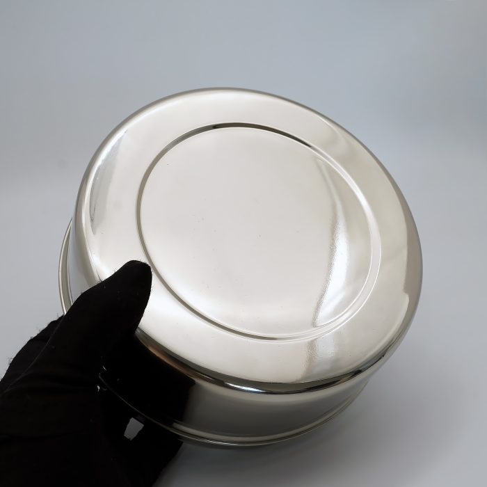 【现货】不锈钢大圣体盒-配密封盖与透明顶盖 - 直径16.5cm×高8cm Catholic religious art