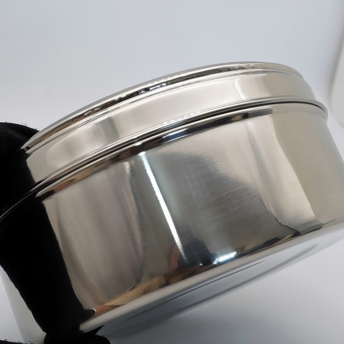 【现货】不锈钢大圣体盒-配密封盖与透明顶盖 - 直径16.5cm×高8cm Catholic religious art