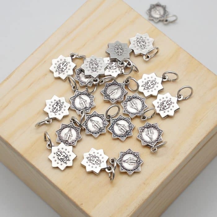 DIY小吊牌-显灵圣母-锌合金-1.2cm Catholic religious art