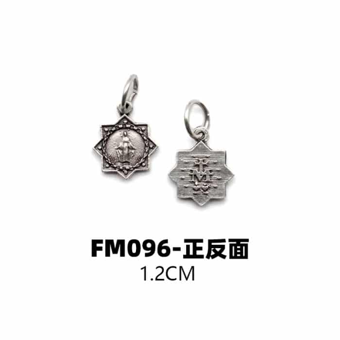 DIY小吊牌-显灵圣母-锌合金-1.2cm Catholic religious art
