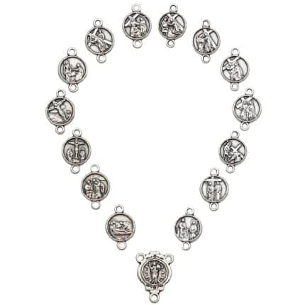 DIY套装-苦路（15个）-锌合金-1.1cm