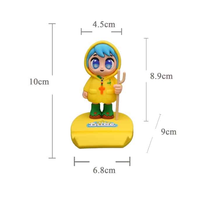 摆台-2025禧年-硅胶黄底手机支架-黄衣蓝发吉祥物-10cm Catholic religious art