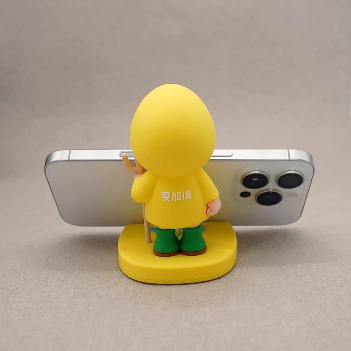 摆台-2025禧年-硅胶黄底手机支架-黄衣蓝发吉祥物-10cm Catholic religious art