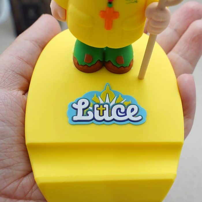 摆台-2025禧年-硅胶黄底手机支架-黄衣蓝发吉祥物-10cm Catholic religious art