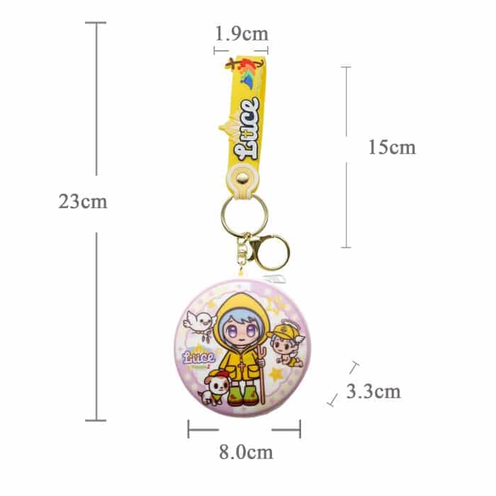 2025禧年-紫色橡胶圆形念珠包挂件8cm Catholic religious art