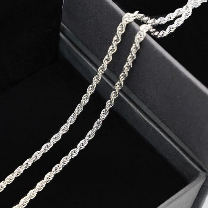 2.0银色钛钢麻花链简约饰品配饰 Catholic religious art