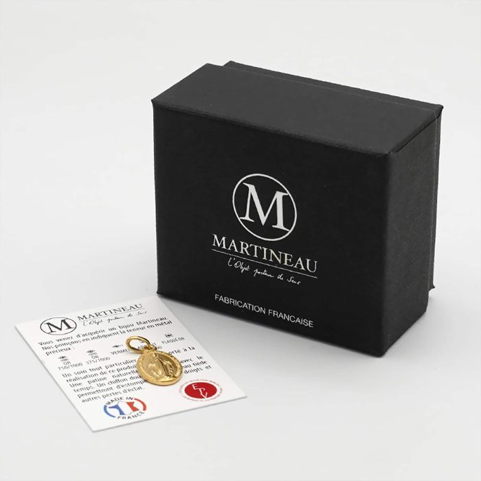 圣牌 - 显灵圣母 - 法国 - 750金 - 1.3cm-不含链 Catholic religious art