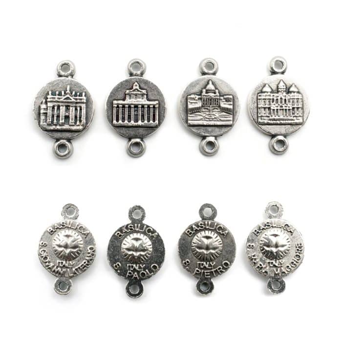 DIY套装-四大殿-圆形-锌合金-1.1cm Catholic religious art