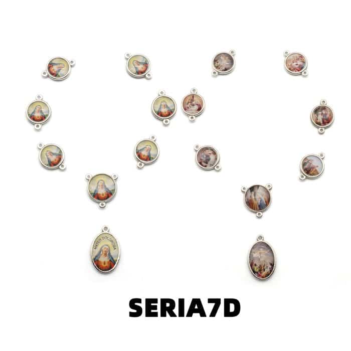 DIY套装-七苦念珠-锌合金-滴油-1.4cm Catholic religious art