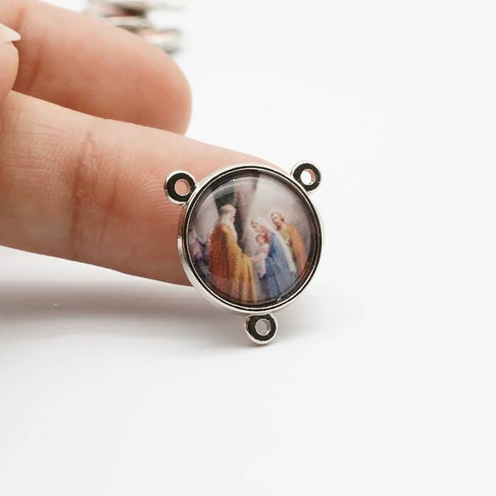 DIY套装-七苦念珠-锌合金-滴油-1.4cm Catholic religious art