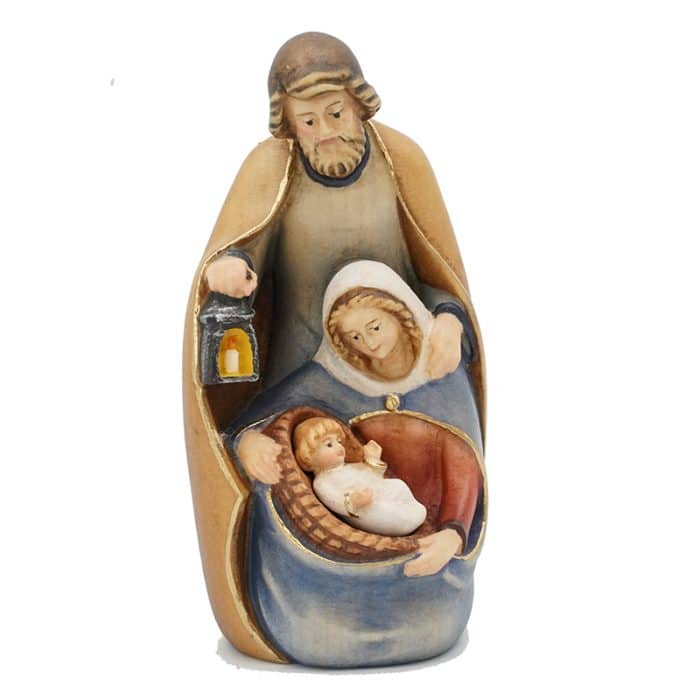 【现货】木雕 圣家木雕人物居家摆件欧式雕像_圣家 9/12 厘米 Catholic religious art