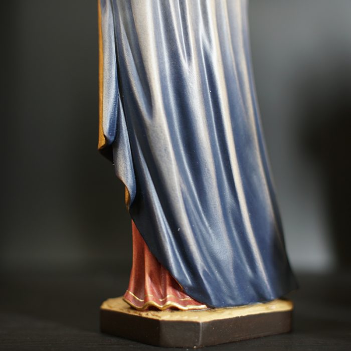 【现货】木雕 圣母抱耶稣手工木雕态像_34c 彩色 Catholic religious art