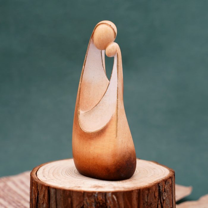 【现货】木雕 圣母抱耶稣9.5厘米 Catholic religious art