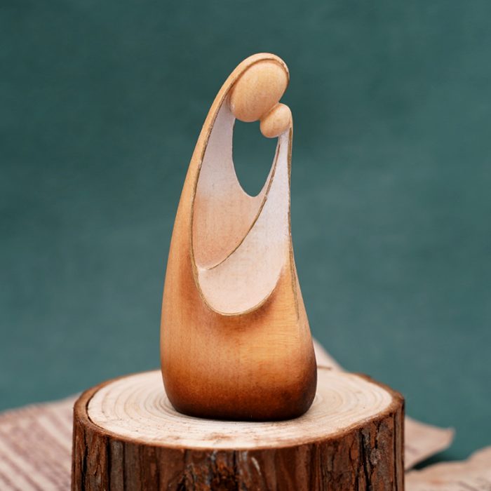 【现货】木雕 圣母抱耶稣9.5厘米 Catholic religious art