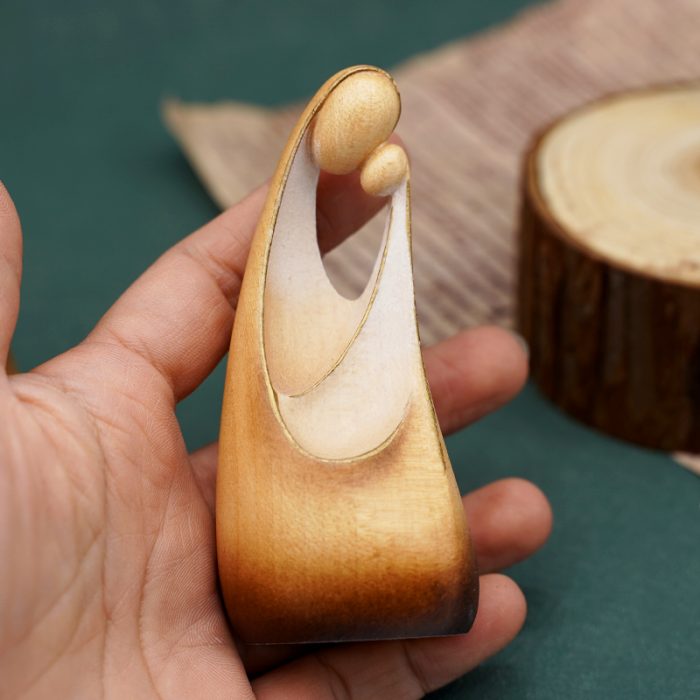 【现货】木雕 圣母抱耶稣9.5厘米 Catholic religious art