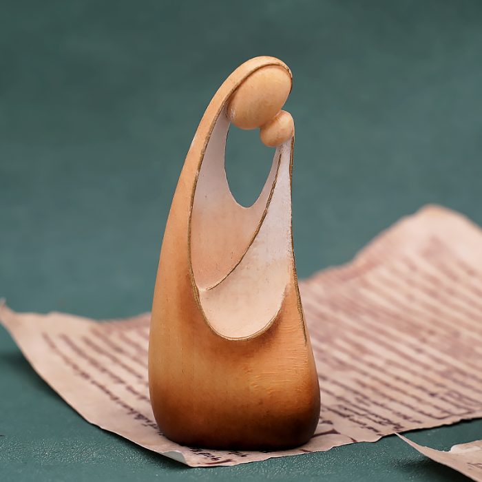 【现货】木雕 圣母抱耶稣9.5厘米 Catholic religious art