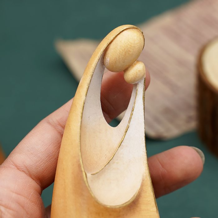 【现货】木雕 圣母抱耶稣9.5厘米 Catholic religious art